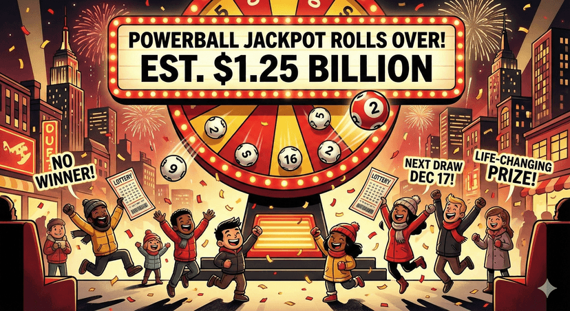 Powerball rollover pushes jackpot to $1.25 billion after no winner